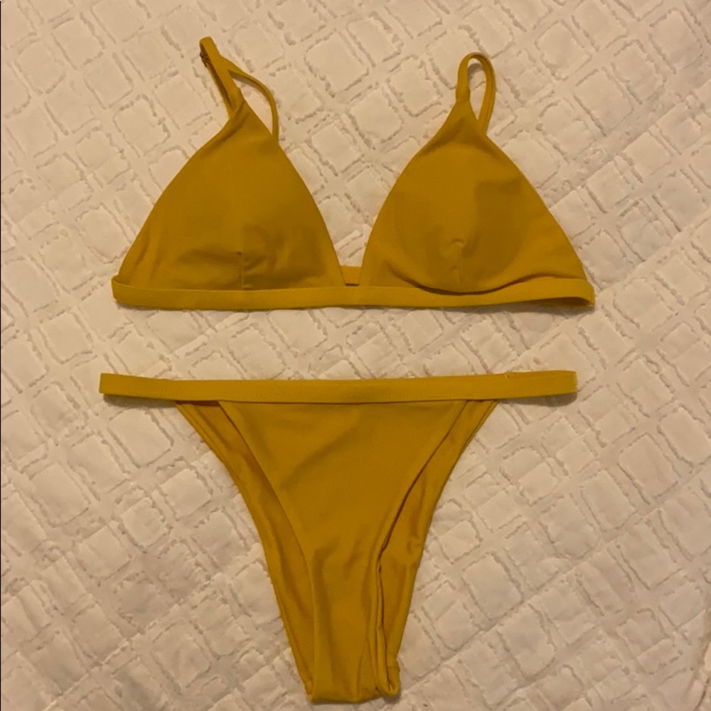 Yellow bikini